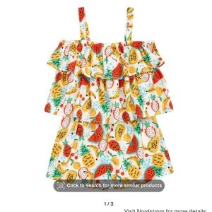 Tucker + Tate girls romper size 8 tropical fruit